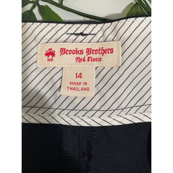 Brooks Brothers Red Fleece Womens Navy Wool-Blend Slim Fit Dress Pants Size 14 - Picture 7 of 13